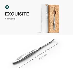 MR.GREEN Cuticle Pusher Dead Skin Remover Stainless Steel Manicure Tools Professional Cuticle Trimmer Nail Polish Peeler Scraper (Mr-2190) - 2190-300-6
