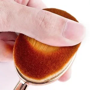 UNIMEIX Ink Blending Brush Crafting for Card Making Oval Makeup Brushes Craft Blender Brush Scrapbooking Stamping Supplies (Brown) - Bristles