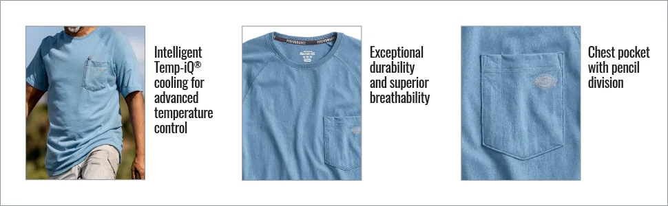 Dickies Men's Short Sleeve Performance Cooling Tee Large Mushroom - Dickies Men