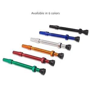 JACO Tubeless Presta Valve Stem Replacement Kit (Six Colors) | 44mm / 60mm Red 44 mm - replacement presta valve stems