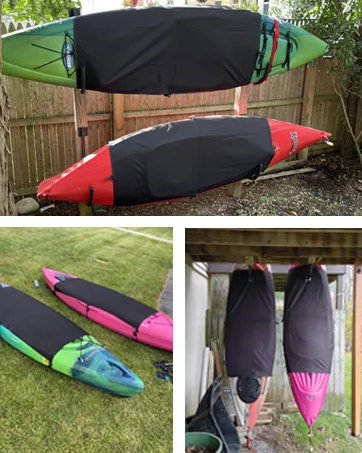Explore Land Pedal Boat Cover - Waterproof Heavy Duty Outdoor 3 or 5 Person Paddle Boat Protector, Blue - product information 16