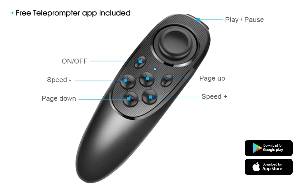 ILOKNZI Remote Control for teleprompter Includes teleprompter app V1 - ILOKNZI remote control A3