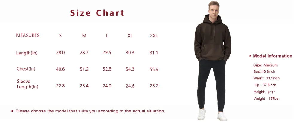 THE GYM PEOPLE Men's Fleece Pullover Hoodie Loose Fit Ultra Soft Hooded Sweatshirt With Pockets White Large - size chart