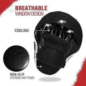 Punching Mitt, Curved Boxing Pads Training Hand Target for MMA Muay Thai, Dojo, Sparring(Sold as Single) - product information 16