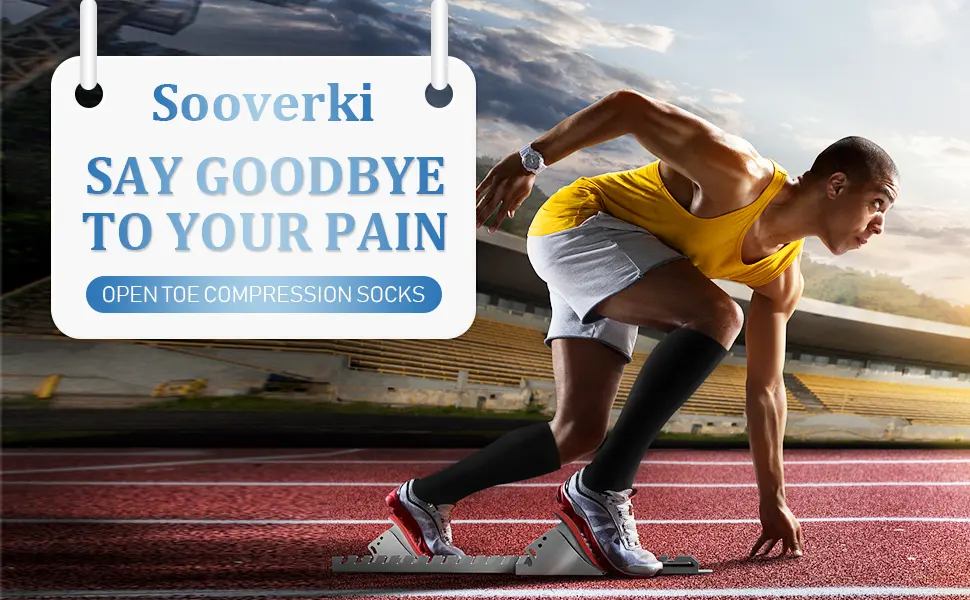 Copper Compression Socks for Women & Men Open Toe 20-30mmHg is Best Support for Circulation Recovery and All Day Wear 01 Black Large-X-Large - product information 3
