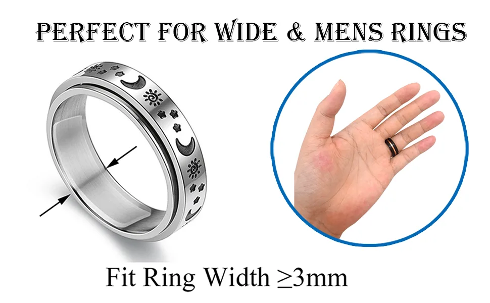Ring Size Adjuster for Loose Rings Women 57pcs Invisible Transparent Ring Sizer Reducer Spacer Men Ring Fitter - ring adjuster
