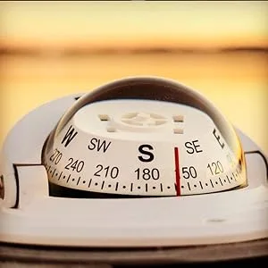 Compass, Surface Mount, 2.75" Dial, Wht. - ritchie compass