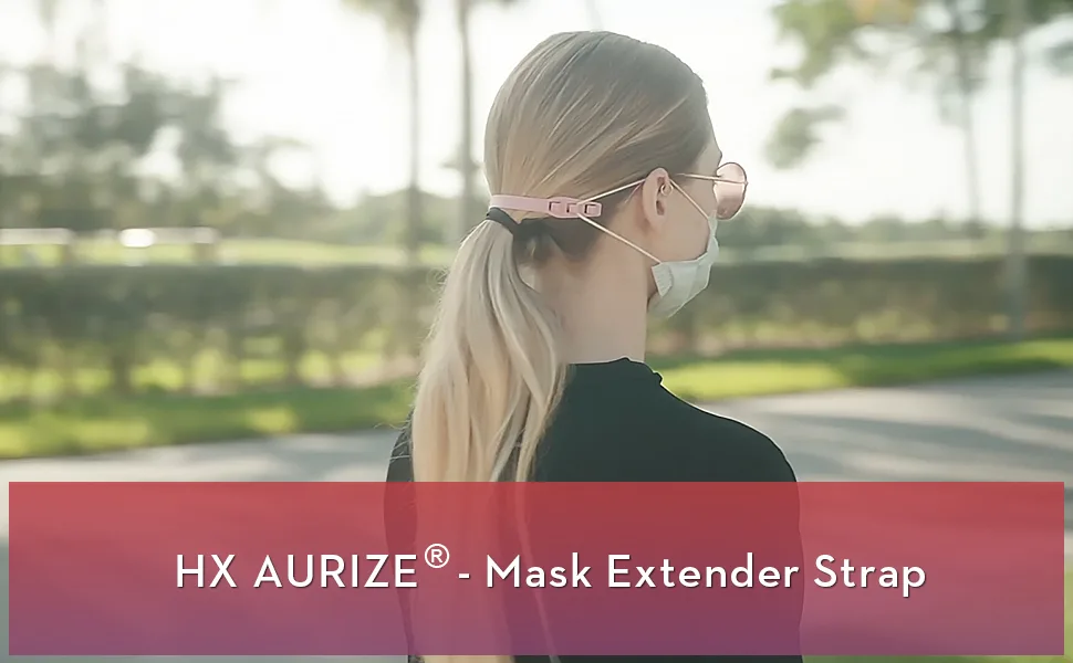 HX AURIZE Mask Extender Strap Adjustable Comfort Ear Hook 4 Pcs - mask extender strap adjustable ear Hook
