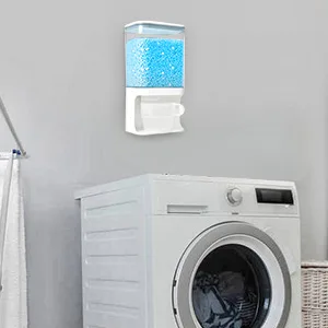Conworld Scent Booster Beads Dispenser, Laundry Detergent Dispenser, Wall-Mounted for Laundry Beads, Laundry Room Organization, for Laundry Detergent Powder, Scent Booster, Laundry Beans 1000ML-White - laundry beads dispenser