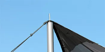 Sutekus Steel Rod Tent Pole Replacement Accessorie 2pc/Set Adjustable Bars Black - 175-1