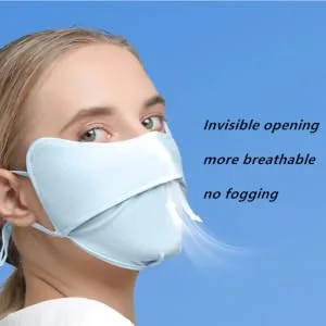 Ligart UV Face Mask Washable Reusable Exercise Breathable Sun Protection Golf Sports Face Mask for Women Solid Color - Breathable mask