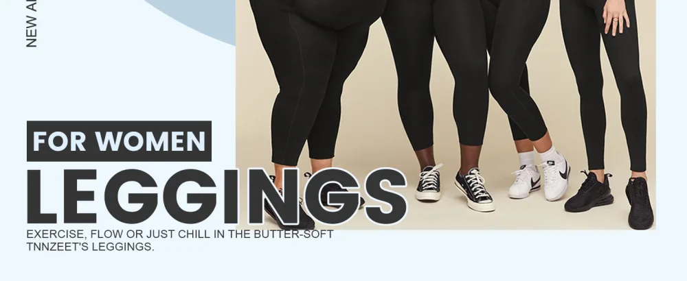 TNNZEET High Waisted Pattern Leggings for Women - Buttery Soft Tummy Control Printed Pants for Workout Yoga 2 Pockets Large-X-Large Black - leggings
