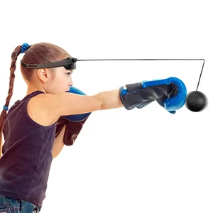 Hikeen Boxing Reflex Ball, Adjustable MMA Boxing Equipment for Adults and Kids, Punching Speed and Hand Eye Coordination Training 2 Difficulty Levels - Boxing Reflex Ball