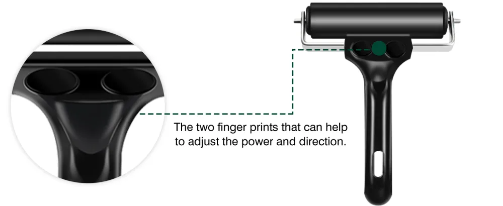 Lydia's Deal Rubber Roller Brayer for Printmaking, Ink Roller Tool Brayer Rollers for Crafting, Printing, Inking and Stamping (4-Inch, Black) - rubber brayer roller-prints