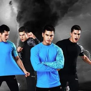 ADOREISM Men's Rash Guard Long Sleeves Splice UPF 50+ BJJ Jiu Jitsu Rash Guard Compression Swimming Shirts Aborigines Medium - product information 26