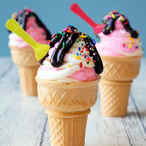 Gmark 200pc 3" Colored Taster Spoons Plastic Mini Spoons Multi-Color, Assorted Ice Cream Spoons Dessert Spoons Multi Colors1 Box Set GM1002C 200ct Multicolor - Gmark Plastic Taster Spoons