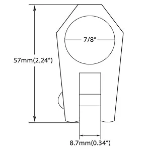 MX Bimini Top Fitting Hardware Set Fit 7/8",Boat Jaw Slide,Cap Eye End,Deck Hinge(6pcs) - product information 4