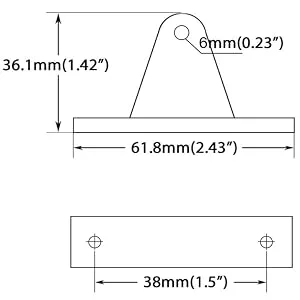 MX Bimini Top Fitting Hardware Set Fit 7/8",Boat Jaw Slide,Cap Eye End,Deck Hinge(6pcs) - product information 5