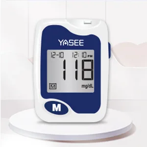 Blood Glucose Monitor Kit-YASEE Diabetes Testing Kit with 100 Blood Sugar Test Strips,100 Lancets,1 Glucose Meter,1 Lancing Device,Auto-Coding Glucometer for Home Use - Large Memory capacity