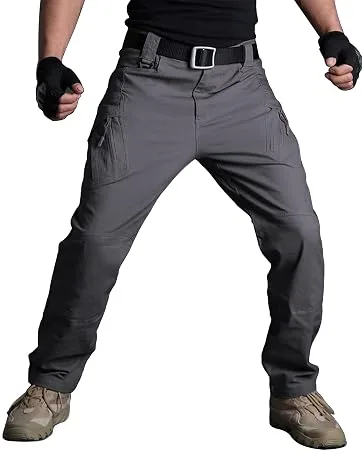 FEDTOSING Tactical Pants for Men with 9 Pockets Cotton Cargo Work Military Trousers Stretch Hiking Combat Rip-Stop Pants Navy Blue 36W x 30L - product information 2