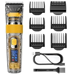 Hatteker Mens Beard Trimmer Hair Clipper Hair Trimmer  Cordless Hair Cutting Kit Professional IPX7 Waterproof Multifunctional - product information 9
