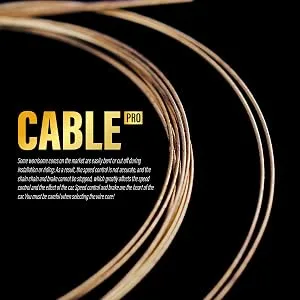 Chooee Bicycle PRO Shift Cable for Shimano/SRAM Shifter Cable Universal 2100mm/2500mm/3000mm/3500mm Ultra Slick Derailleur Cable gold 2x2500mm - product information 4