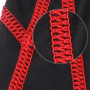 Queerier Mens Compression Pants Active Athletic Leggings with Pockets Running Baselayer Tights Cycling Workout Pants W/O Pockets-b Red XX-Large - product information 4
