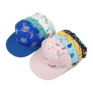 upeilxd Kids Baseball Cap Toddlers Hat with Adjustable Strap for Boys Girls Ages 2-8 Pattern 3 4-8 Years - 000122