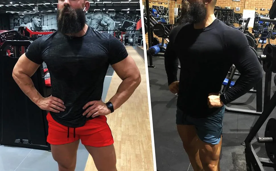 FLYFIREFLY Men's Gym Workout Shorts Running Lightweight Athletic Short Pants Bodybuilding Training Medium Black - workout shorts for men