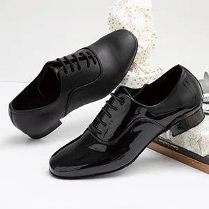 ARCLIBER Mens Dance Shoes Ballroom PU Leather Black Dancing Shoes for Men Sole Tango Salsa Latin 13 Black - product information 3