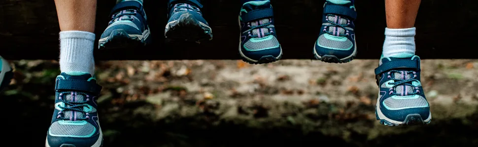 Merrell Kid's Trail Quest Hiking Sneaker Big Kid (8-12 Years) 3 Big Kid Blue/Green - Merrell Trail Quest