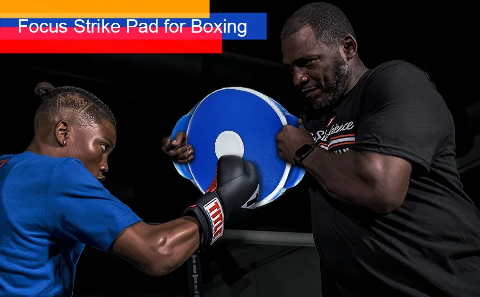 Aoneky Leather Punch Shield - Focus Strike Pad for Boxing - MMA Round Sparring Gear - product information 5