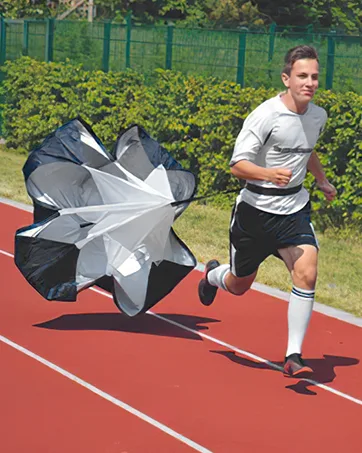 GIEMIT Running Speed Parachute,Speed Resistance Parachute with Adjustable Strap Black Training Parachute for Runner Speed Training and Acceleration Training 1 Umbrella - parachute