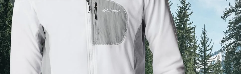 Columbia Men's Klamath Range Full Zip Black Large - Lightweight micro fleece jacket for men