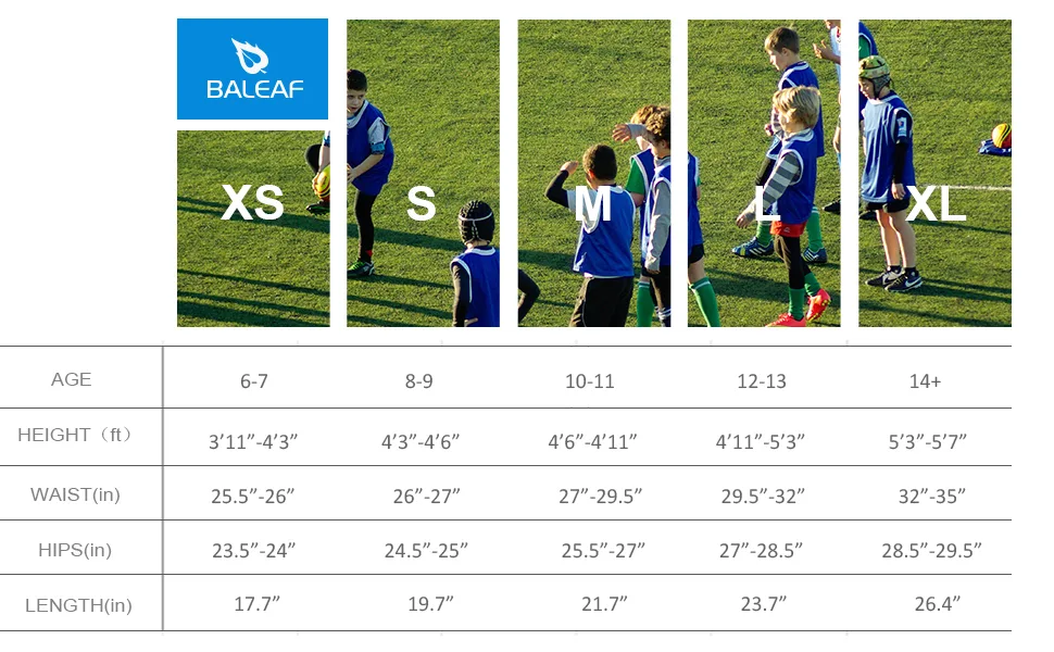 BALEAF Boys' Youth Compression Long Sleeve Shirts Performance Baseball Football Baselayer Kids Cold Gear Undershirt Quick Dry Black Small - boy long sleeve shirts