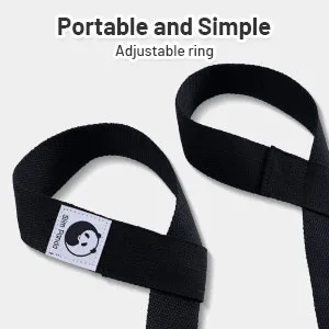 Slim Panda Yoga Mat Straps for Carrying,Adjustable Yoga Mat Carrier,Multiple Colour Yoga Mat Sling,Durable Cotton Exercise Strap for Yoga,Pilates,Exercise,Fitness,Dance(Yoga Mat Not Included) Black - product information 9