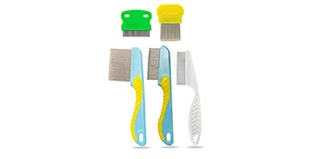 5 Pieces Hair Nit Combs Remove Head Nits Fine Stainless Steel Teeth Head Nit Comb For Pets Kids And Adults - product information 4
