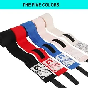 LEKRO Elastic Cotton Boxing Hand Wraps for Muay Thai MMA Training for Men & Women 160 inch pink - product information 5