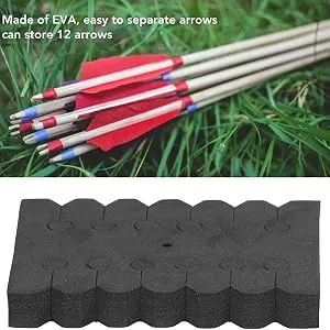 Arrow Rack,20 Pcs EVA Foam Round Arrow Rack 12 Arrow Separator Storage Holder Archery Accessory - product information 6