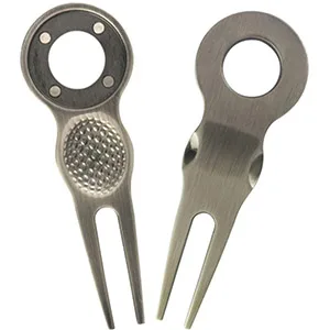PINMEI Golf Divot Repair Tool with Removeable Golf Ball Marker Golf Gift for Men Women Summer - Golf divot repair divot tool divot tool repair fork tool golf divot green putting tool golf tool