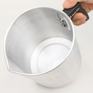 EricX Light Candle Making Pouring Pot,2 pounds,Double Boiler Wax Melting Pot,Dripless Pouring Spout & Heat-Resisting Handle Designed,Aluminum Construction Candle Making Pitcher - product information 4