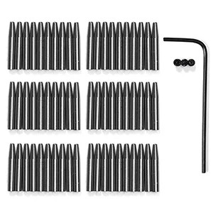 WUTA Removable Circle Leather Hole Punch Lacing Stitching Professional Working Hand Tool Kit Round Hole Puncher Craft Chisel Branding Design Circular Cutting Punches Kits (60 Pcs Chisel Head) - Replaceable Leather Round Hole Chisel Head