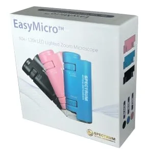 EasyMicro 60x-120x LED Lighted Zoom Microscope (Black) - product information 5