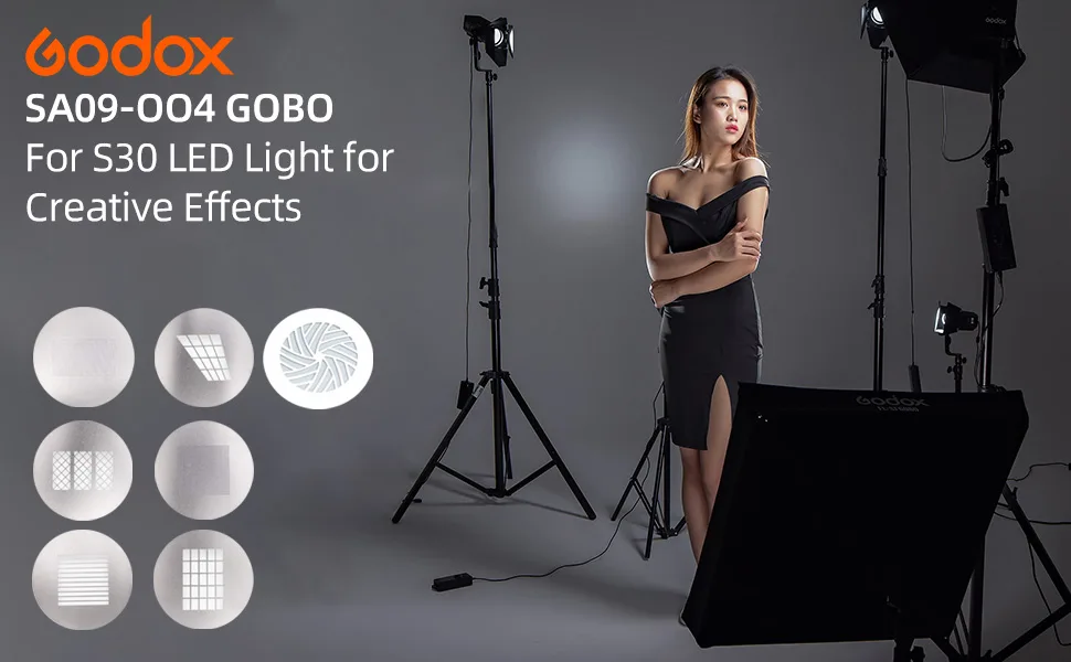 GODOX SA-09-004 GOBO for S30 LED Light Creative Effects - GODOX SA09004