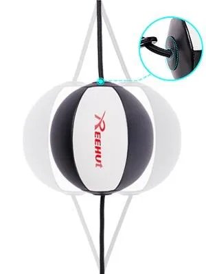 REEHUT Double End Punching Ball with Boxing Reflex Ball, Include 2pcs Ring Locking for Gym MMA Boxing Sports Punch Bag 7 inch - product information 2