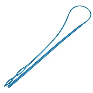 1Pcs 23In Flexible Plastic Drawstring Threader Tool, Easy Threader Drawstring Replacement Tool for Jackets Swim Trunks Pants Sweatpants Shorts Hoodies (Blue) - Flexible Plastic Drawstring Threader Tool