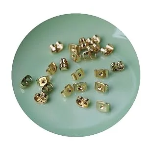 Orgrimmar 14K Gold Earring Backs Yellow Ear Locking for Stud Ear Rings (6 Pairs) - 14k gold earring backs