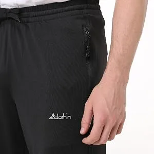 clothin Mens Workout Athletic Pants Elastic-Waist Drawstring Pants for Sport Exercise Travel,Quick-Dry,Stretchy Black Blue-classic Style X-Large - 2002M