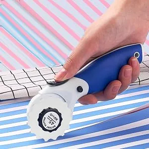 5Pcs Perforating Replacement Blades Crochet Edge Skip Blades Rotary Cutter Accessories for Crochet Edge Projects Fleece and Scrapbooking 45mm - Perforating Replacement Blades