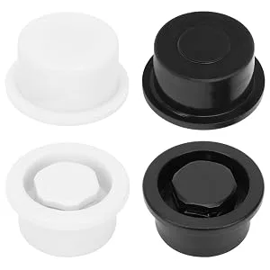 2Pcs PVC Surfboard Vent Hole Plug Paddle Board Vent Hole Surfing Auto Valve Waterproof Accessory black - product information 14